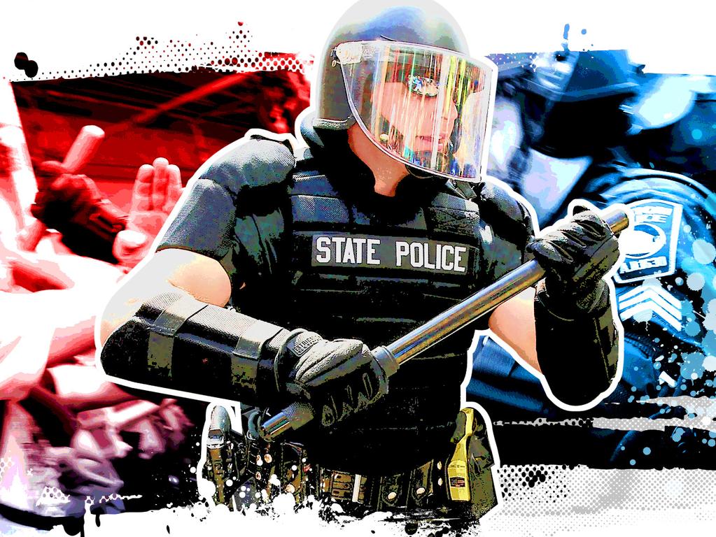 The increased militarisation of US police forces has been on display in recent days. Picture: Supplied