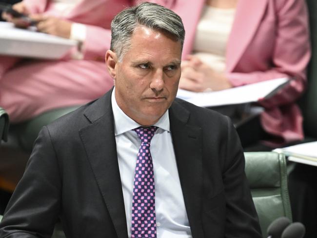 CANBERRA, AUSTRALIA  - NewsWire Photos - November 18, 2024:  Acting Prime Minister and Minister for Defence, Richard Marles during Question Time at Parliament House in Canberra. Picture: NewsWire / Martin Ollman