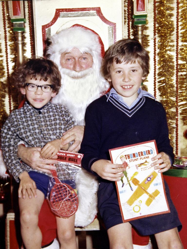 Children of Thornbury bookshop murder victim Maria James, Adam (left) and Mark (right), before their mother was stabbed to death in 1980. 