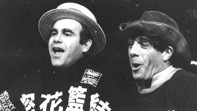 Elton John and Molly Meldrum on TV show Countdown in 1984.