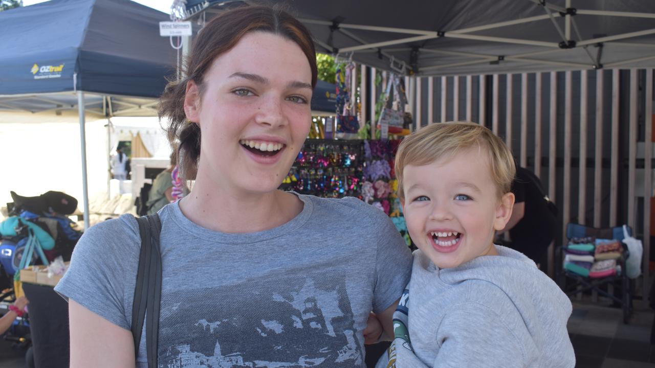 Emily Joyce-Simpson and Keedan Harding at Spring Vibes at the Nicholas Street Precinct, Ipswich. Photos: Georgie Walker