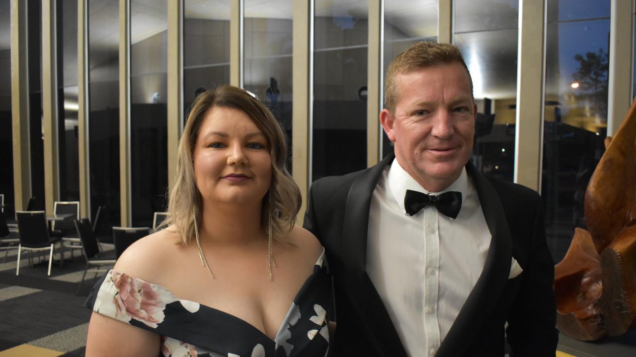 Byerwen Coal representative Lisa Todd with Onsite Rental Group representative Larry Wells at the 2020 Queensland Mining Awards at the MECC, Mackay, on Wednesday September 23. Picture: Zizi Averill