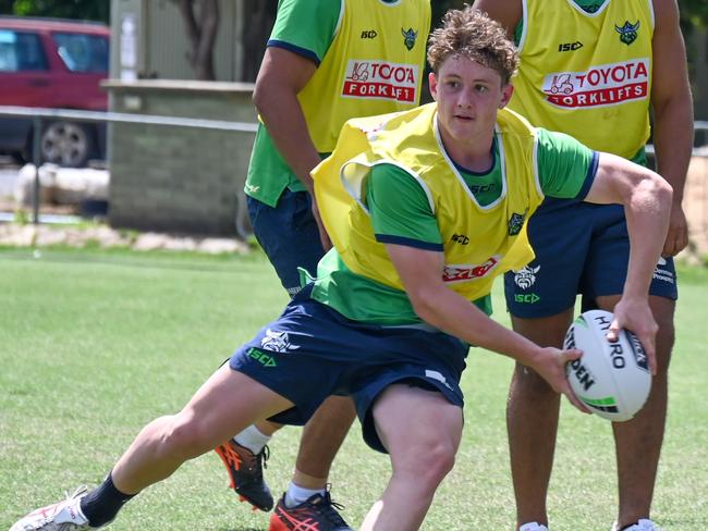 Xavier Cacciotti training with the Canberra Raiders SG Ball squad. Picture: Canberra Raiders Media