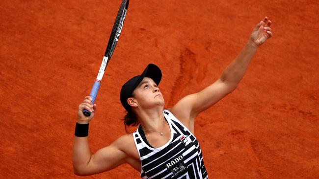 Ashleigh Barty’s slice serve is among the most dangerous in the game.