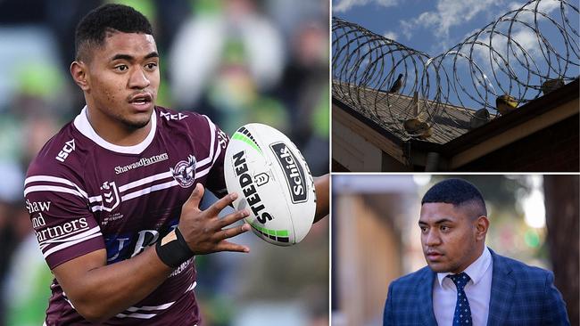 Jailed Manly Sea Eagles hooker Manase Fainu.