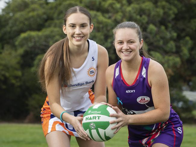 South East Suns Jordie Kath and Arrows Karli Wilton. Picture: Chris Kidd