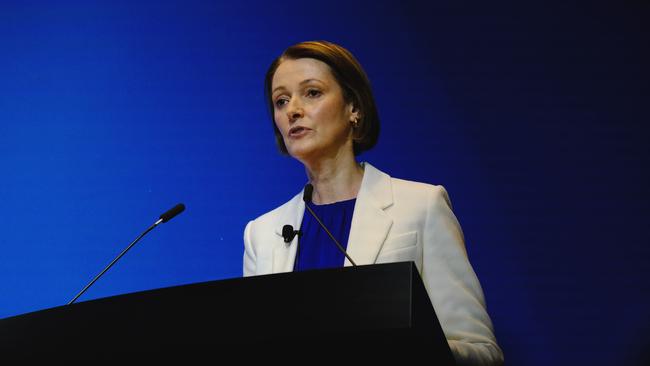 Telstra bos Vicki Brady announced on Tuesday that the telco would shed 2800 positions by year’s end. Picture: NCA NewsWire / Luis Ascui