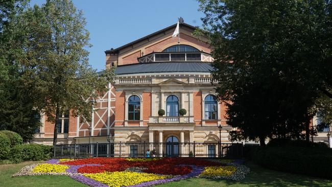 The Bayreuth Festspielhaus on the town’s Green Hill.