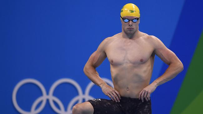 Australia's Kyle Chalmers prepares to compete in the Men's 100m Freestyle Semifinal.