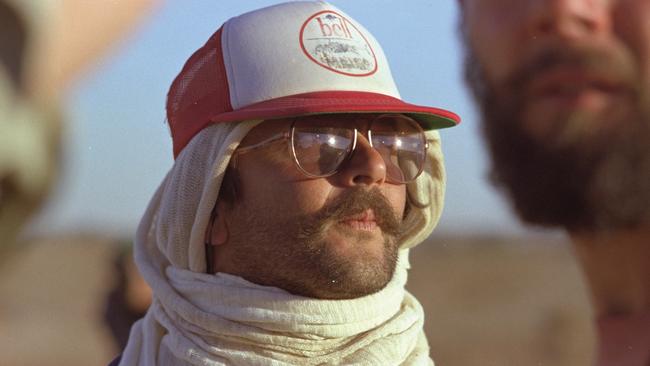 George Miller on the set of <i>Mad Max 2</i>. Picture: Lloyd Carrick