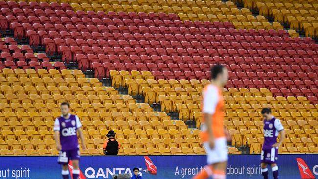 More and more empty seats are being seen at A-League games.