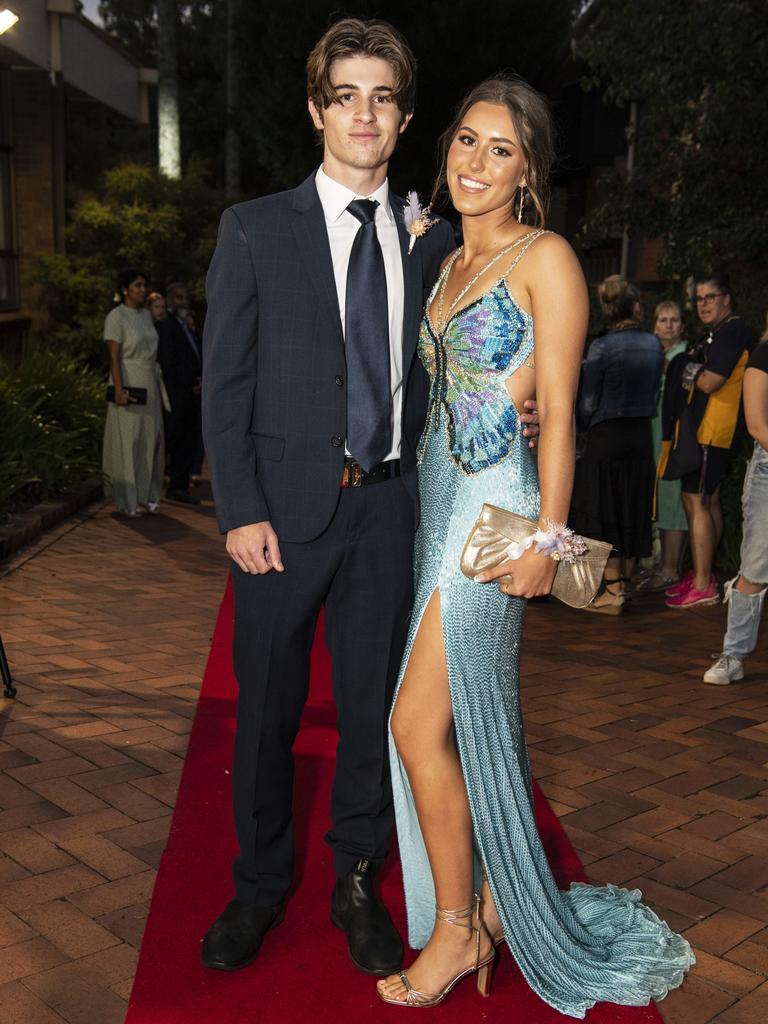 Anastasia Topalov and Zac Pherous at Fairholme College formal, Wednesday, March 29, 2023. Picture: Kevin Farmer