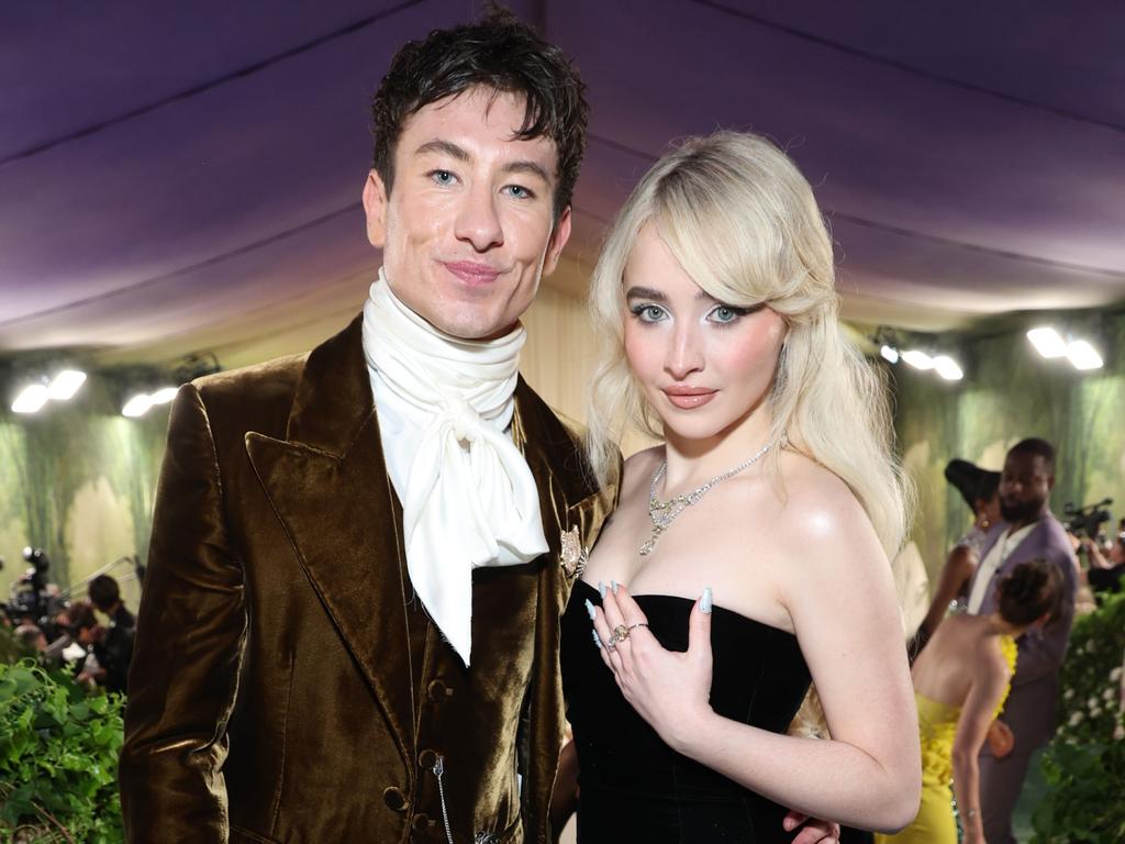 Barry Keoghan and Carpenter dated for one year before their split in December. Picture: Kevin Mazur/MG24/Getty Images for The Met Museum/Vogue