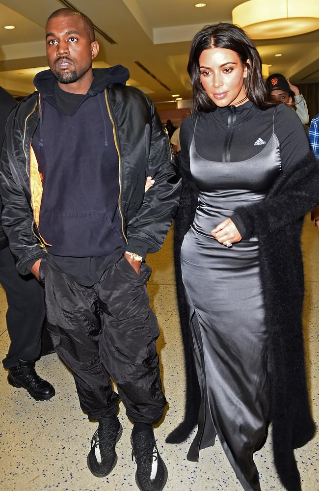 Kim Kardashian wears Adidas jacket under her dress Photos news Australia s leading news site