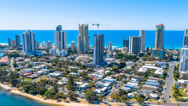 The Ruby towers will dominate the skyline over Budds beach. Supplied by Ralan Group