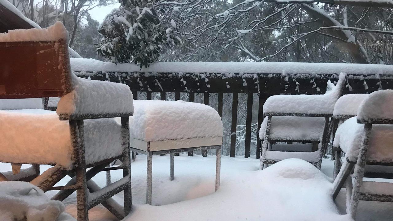 About 20cm of snow has fallen at Mt Baw Baw. Picture: Mt. Baw Baw Resort