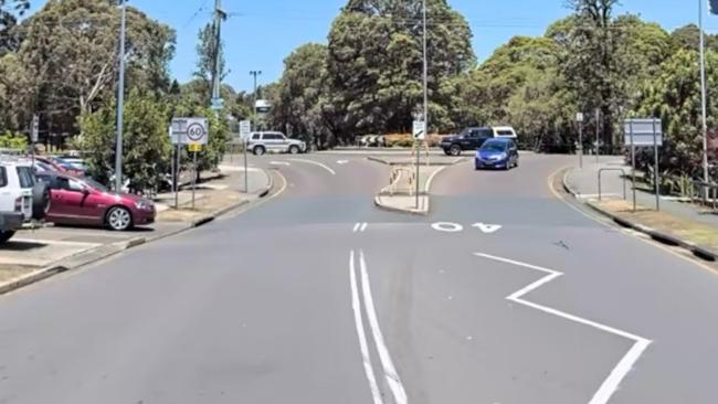 The wannabe carjacker held onto the bonnet of the car for more than 500 metres as they drove from Nelson St to Kokera St (above), Wallsend, on May 6, 2024. Picture: Google Maps.