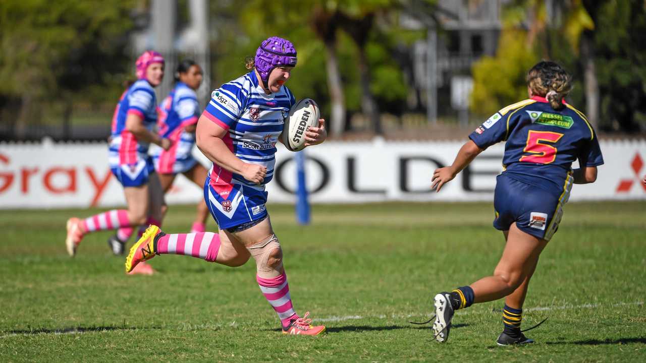 CHARGE: Past Brothers player Nicole Curtis runs down the field. She has been selected for the Bears. Picture: Brian Cassidy