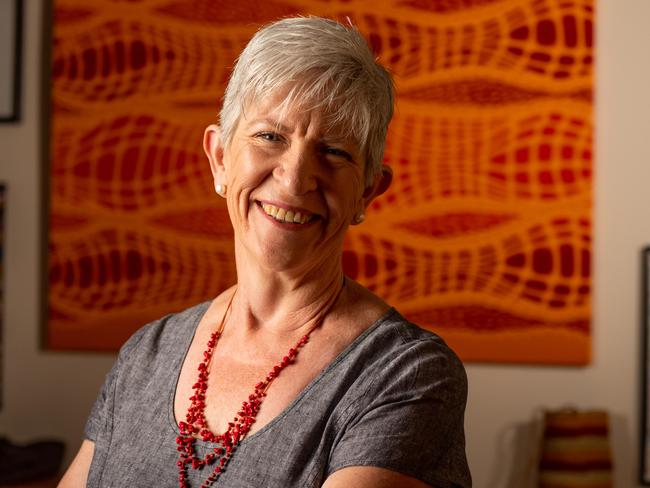 Judge Elizabeth Morris in her office in the Darwin Local Court. Judge Morris sits for her portrait for International Women's Day, 2020. Picture: Che Chorley