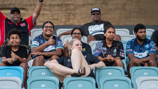 Supporters at the 2024 Deadly Cup Carnival between the Indigenous All Stars and Territory All Stars. Picture: Pema Tamang Pakhrin