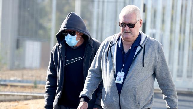 Mark Haydon walks from the Adelaide Pre Release Centre at Northfield. Picture: Kelly Barnes