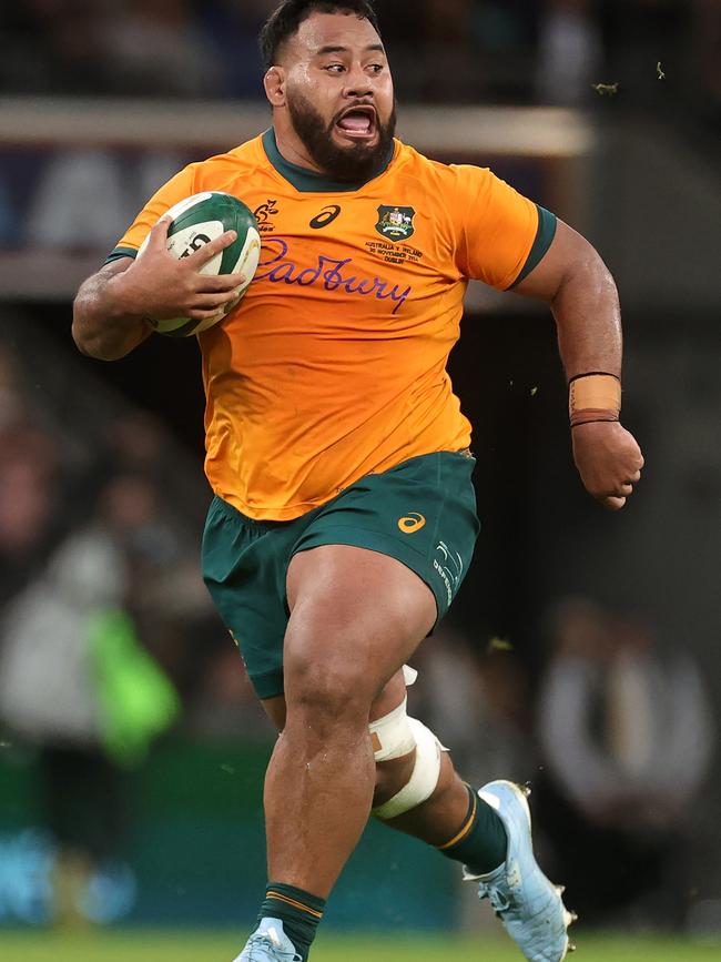 Tupou is a strike weapon. Picture: David Rogers/Getty Images