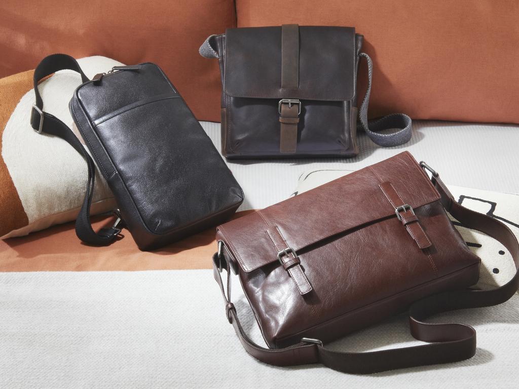 Leather satchels and sling bags. Picture: ALDI