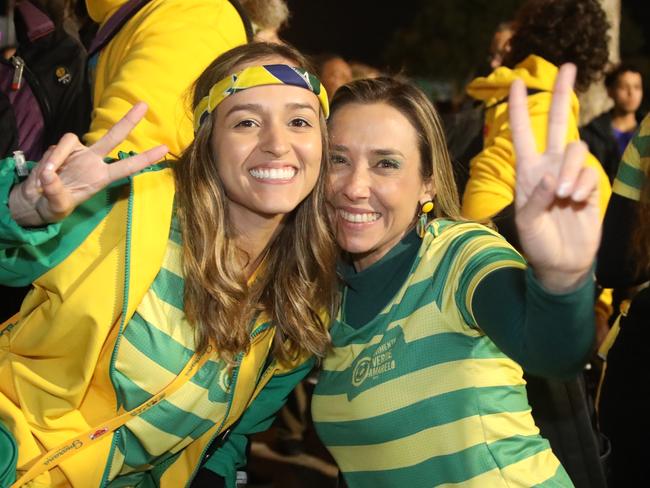 FIFA WomenÃs World Cup game Brasil v's Panama. Fans and dancers arrive for the game at Hindmarsh Stadium. 24 July 2023. Picture Dean Martin