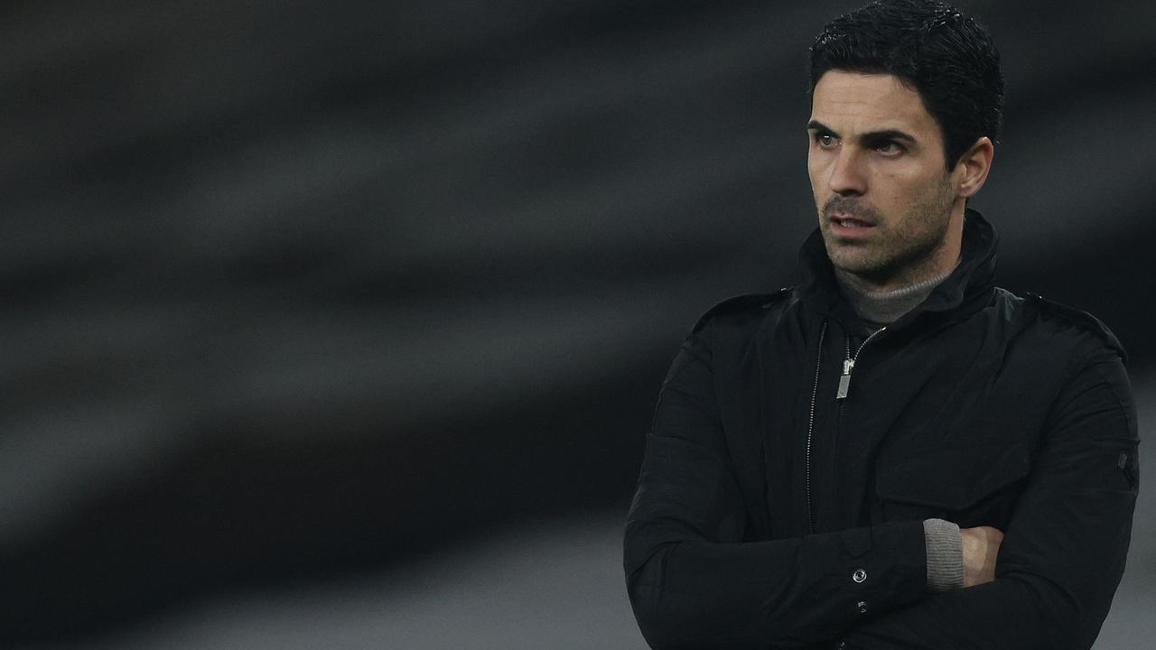 Arsenal's manager Mikel Arteta.. (Photo by Adrian DENNIS / AFP)