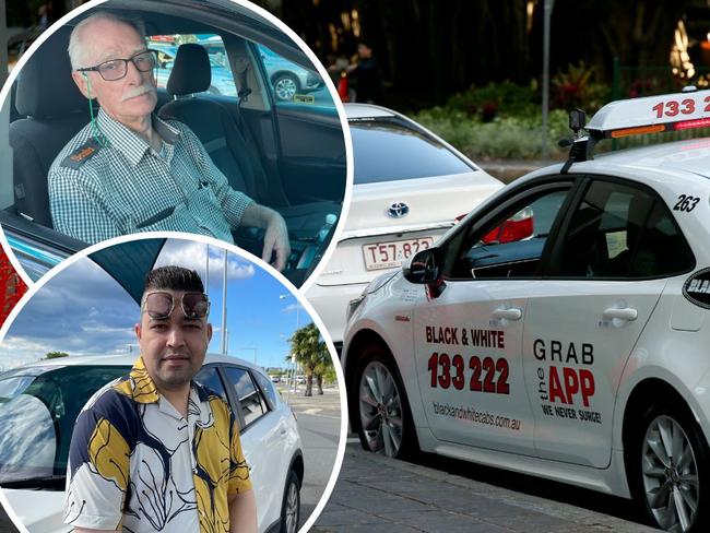 Taxi drivers and personalised transport drivers are refusing jobs due to safety concerns amid the youth crime crisis plaguing the state. (Insets: Alwyn Dellow and Vick Vivek)