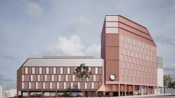An artist's impression of the new hospital to be built in Parkville.