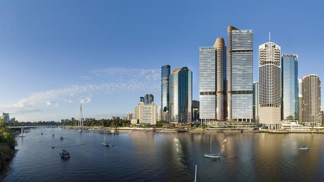 A render of the Waterfront Brisbane development. Picture: Supplied