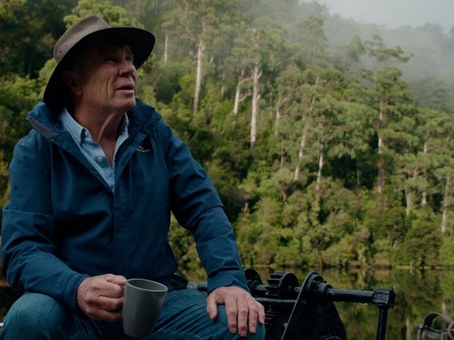 Charles Wooley travels down the Pieman in the Tarkine, while filming new Channel 7 show, 7NEWS Spotlight which will air on Sunday night at 8.30pm, which features a special investigation into the Tasmanian wilderness.