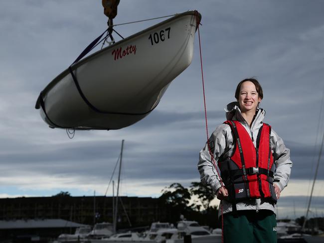 Alyse Saxby at the Royal Prince Alfred Yacht Club. Picture: Braden Fastier