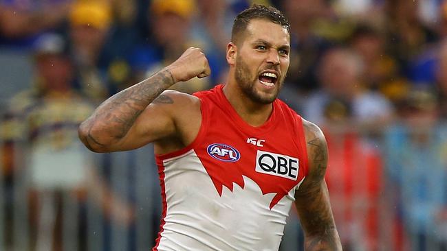 Sydney eight-goal hero Lance Franklin. Picture: Getty Images