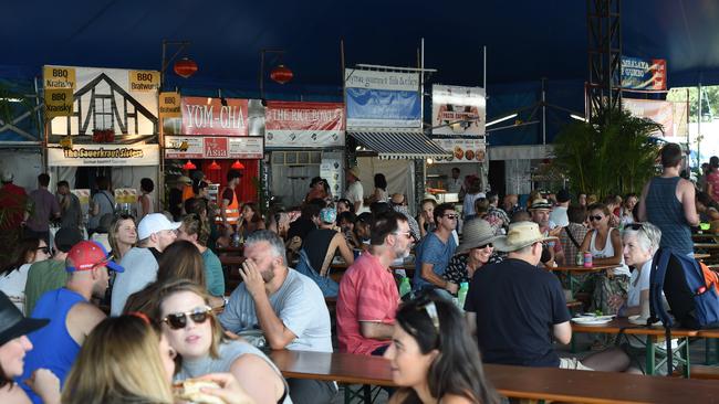 The food tent at a previous Bluesfest Byron Bay. Photo Marc Stapelberg / The Northern Star