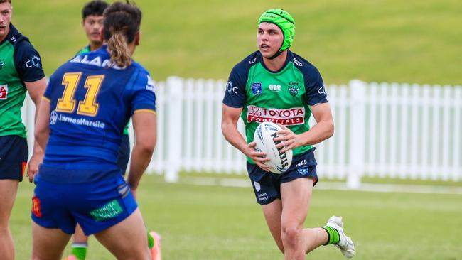 Jamie Cowling, in action for the Raiders, returns at halfback for Erindale this campaign. Picture: Warren Gannon Photography