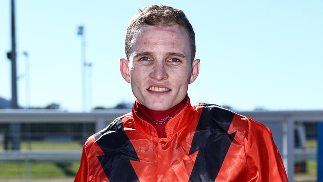 Jockey Justin Huxtable was arrested and charged on Friday. Picture: Brendan Radke