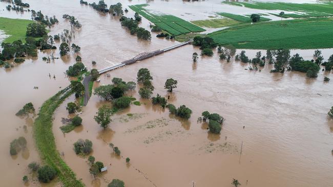 Extensive flooding in the Gympie region.