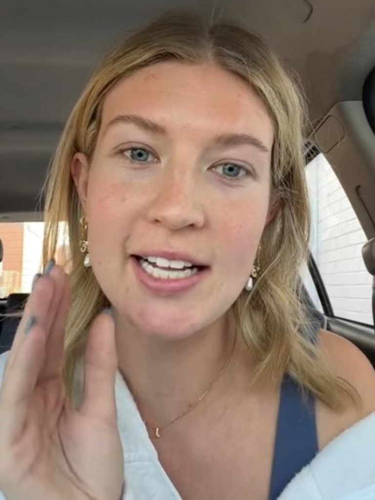 Jamieson took to TikTok to ‘expose’ the vegan eatery for being ‘unprofessional’. Picture: TikTok/JamiesonMay