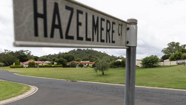 The scene near Hazelmere Court and Windermere Drive in Hodgson Vale where a man in his 50s was struck by a car resulting in life threatening head injuries, Thursday, January 2, 2025. Picture: Kevin Farmer