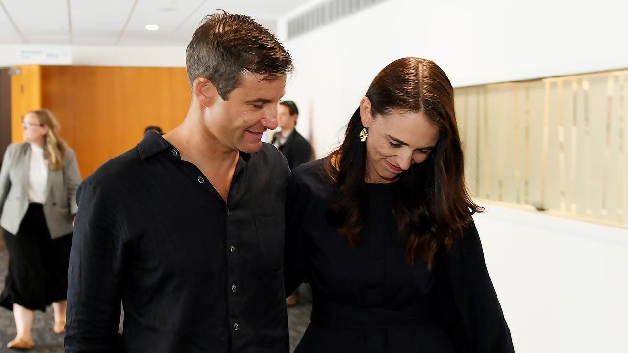 Former Prime Minister Jacinda Ardern and partner Clarke Gayford said “I do” on Saturday afternoon. (Photo by Kerry Marshall/Getty Images)