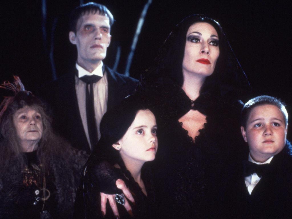 Struycken starred alongside (from left to right) Judith Malina, Christina Ricci, Angelica Huston and Jimmy Workman in The Addams Family in 1991. Picture: Alamy