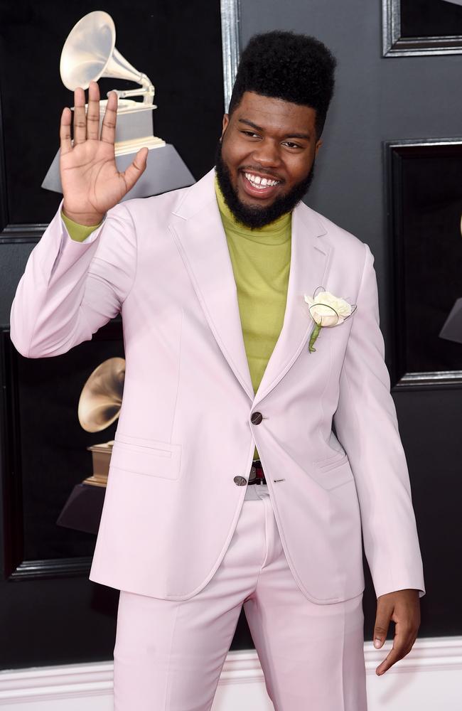 Khalid attends the 60th Annual GRAMMY Awards. Picture: Getty