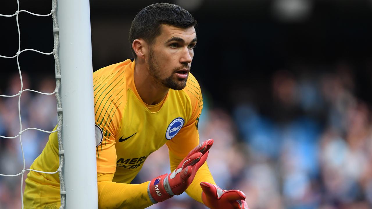 Brighton's Australian goalkeeper Mathew Ryan. (Photo by Paul ELLIS / AFP)