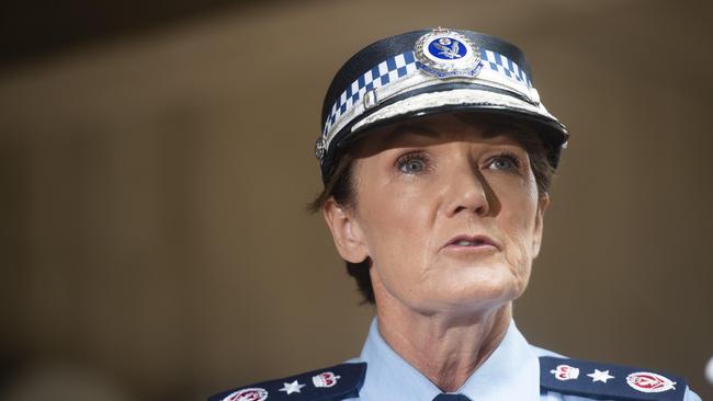 NSW Police Commissioner Karen Webb condemned ‘misinformation being scattered on social media’. Picture: NCA NewsWire / Jeremy Piper