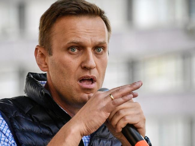 Russian opposition leader Alexei Navalny has reportedly been poisoned. Picture: Alexander Nemenov / AFP