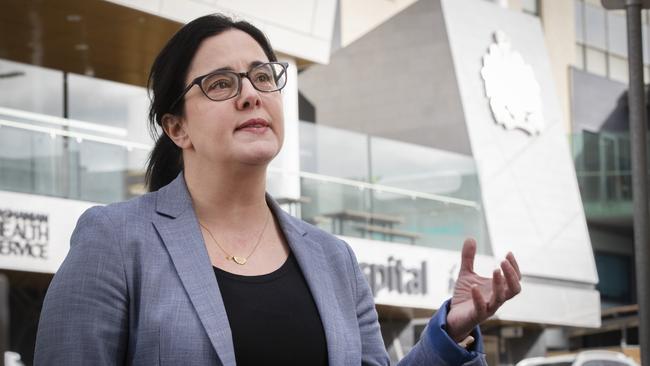 Shadow Minister for Health Ella Haddad outside the RHH. Picture: Chris Kidd