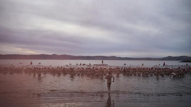Nude Solstice Swim, Dark Mofo 2023. Picture: Remi Chauvin