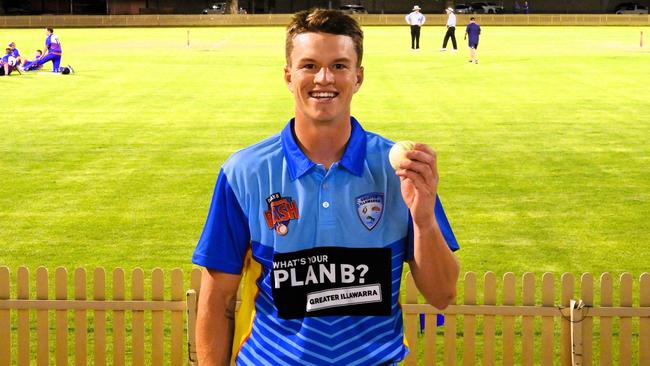 Jack McDonald took a five-wicket haul for Greater Illawarra against Newcastle. Picture: Jackson Surman | Greater Illawarra Cricket Zone Facebook